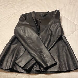 Pamela Dennis Black Leather Jacket
